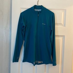 Columbia teal green 1/4 zip size large